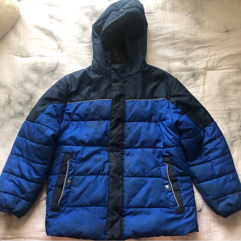 Swiss Tech Kids M Blue Puffer Ski Jacket